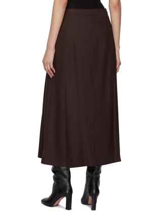 背面 - 点击放大 - THEORY - Deep Pleated Wool Blend Midi Skirt