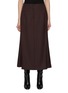 首图 - 点击放大 - THEORY - Deep Pleated Wool Blend Midi Skirt