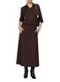 模特儿示范图 - 点击放大 - THEORY - Deep Pleated Wool Blend Midi Skirt