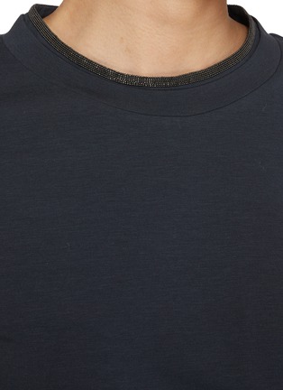  - BRUNELLO CUCINELLI - MONILI 镶珠混棉 T 恤