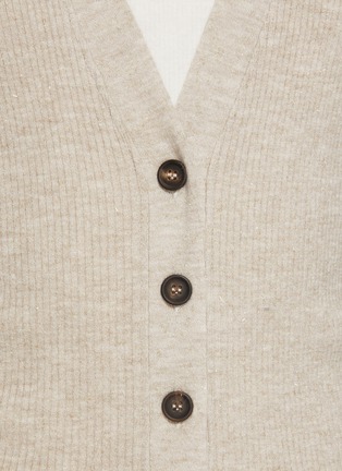  - BRUNELLO CUCINELLI - V 领罗纹针织衫