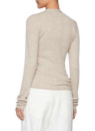 背面 - 点击放大 - BRUNELLO CUCINELLI - V 领罗纹针织衫