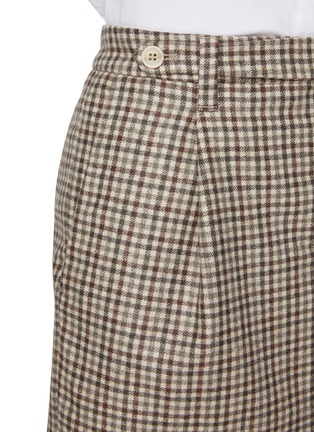  - BRUNELLO CUCINELLI - 格纹初剪羊毛迷你半身裙