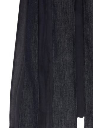  - BRUNELLO CUCINELLI - 牛仔中长款褶裥半身裙