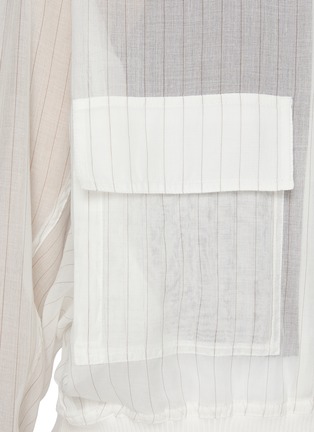  - BRUNELLO CUCINELLI - 大口袋条纹纯棉夹克
