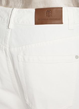  - BRUNELLO CUCINELLI - MONILI 镶珠饰折线牛仔裤