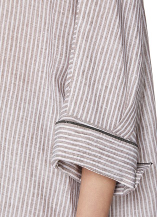  - BRUNELLO CUCINELLI - 七分袖条纹衬衫