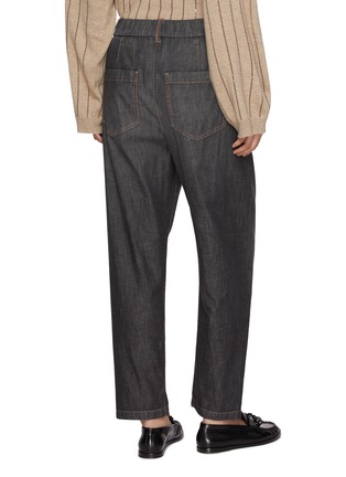 背面 - 点击放大 - BRUNELLO CUCINELLI - Carrot Leg Dark Wash Jeans