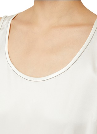  - BRUNELLO CUCINELLI - 镶珠饰缎面背心