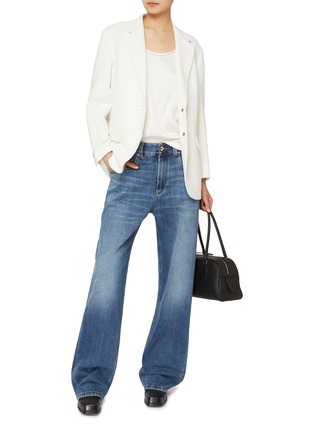 模特儿示范图 - 点击放大 - BRUNELLO CUCINELLI - 镶珠饰缎面背心