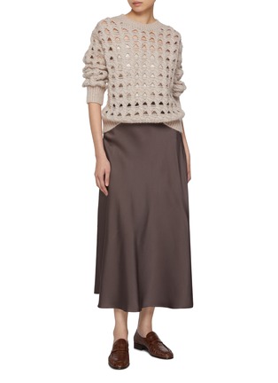模特儿示范图 - 点击放大 - HERNO - Fluid Midi Skirt