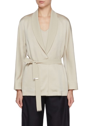 首图 - 点击放大 - HERNO - Open Front Belted Cardigan