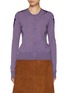 首图 - 点击放大 - CHLOÉ - Lace Patch Sleeve Wool Knit Cardigan