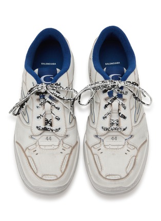 细节 - 点击放大 - BALENCIAGA - Hamptons Worn Out Leather Men's Sneakers