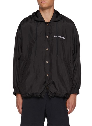 首图 - 点击放大 - BALENCIAGA - Oversized Uniform Badge Logo Windbreaker Jacket