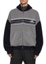 首图 - 点击放大 - BALENCIAGA - Knit Insert Two Tone Hoodie