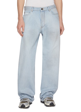 首图 - 点击放大 - BALENCIAGA - Light Wash Distressed Back Denim Jeans