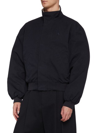 细节 - 点击放大 - BALENCIAGA - Reversible High Neck Bomber Jacket