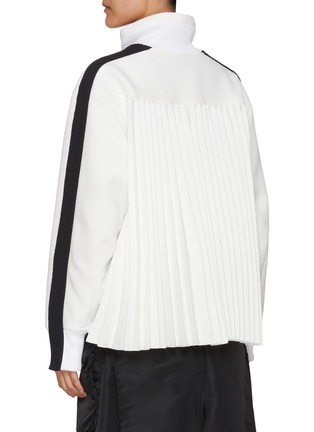 背面 - 点击放大 - SACAI - Contrast Stripe Matelassé Twill Blouson Jacket