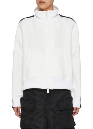 首图 - 点击放大 - SACAI - Contrast Stripe Matelassé Twill Blouson Jacket