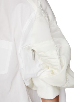  - SACAI - Puff Sleeve Cropped Shirt