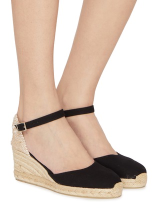 模特儿示范图 - 点击放大 - CASTAÑER - Carol 70 Platform Cotton Espadrilles