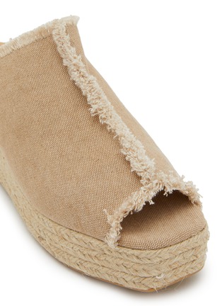细节 - 点击放大 - CASTAÑER - Queral 60 Platform Cotton Espadrilles