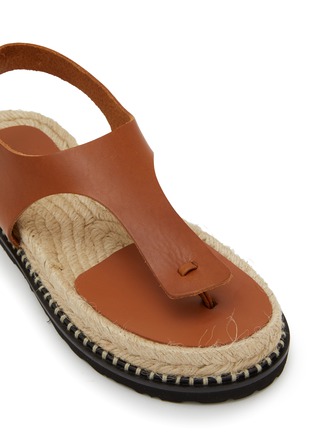 细节 - 点击放大 - CASTAÑER - Tokio Leather Thong Espadrilles