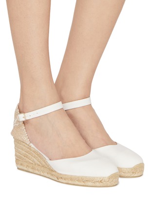 模特儿示范图 - 点击放大 - CASTAÑER - Carol 70 Platform Cotton Espadrilles