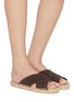 模特儿示范图 - 点击放大 - CASTAÑER - Palmera Linen Espadrilles