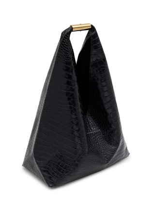 细节 - 点击放大 - MM6 MAISON MARGIELA - JAPANESE 皮革三角手提包