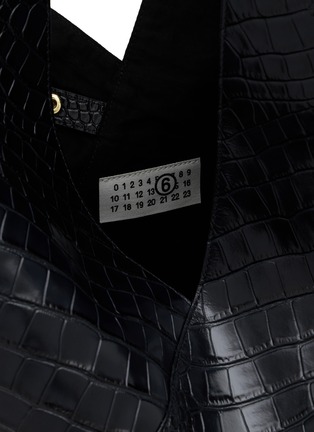 细节 - 点击放大 - MM6 MAISON MARGIELA - JAPANESE 皮革三角手提包