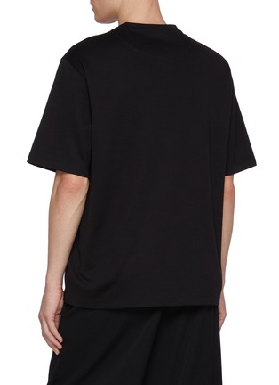 背面 - 点击放大 - PRADA - Centre Emblem Cotton T-Shirt