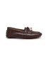 首图 - 点击放大 - LE MONDE BERYL - Croco Printed Driver Moccasin Leather Loafers