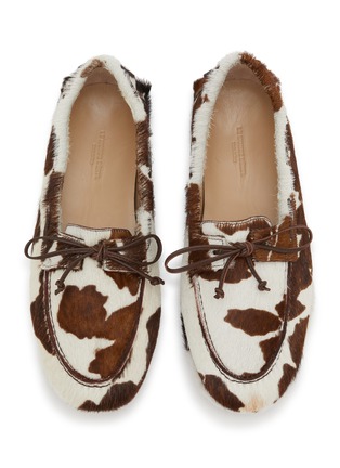 细节 - 点击放大 - LE MONDE BERYL - Driver Moccasin Hair Leather Loafers