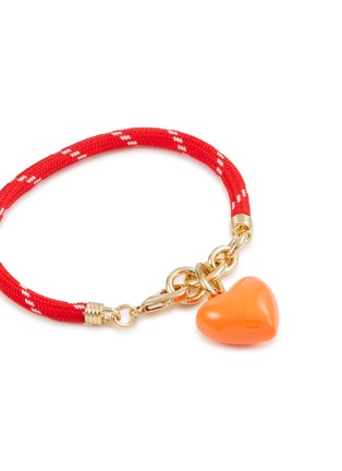细节 - 点击放大 - ROXANNE ASSOULIN - Happy Heart Cord Bracelet