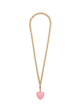 首图 - 点击放大 - ROXANNE ASSOULIN - Happy Heart Gold Pleated Brass Necklace