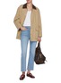 模特儿示范图 - 点击放大 - FRAME - The Reboot Crop Light Wash Jeans