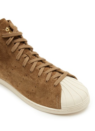 细节 - 点击放大 - ADIDAS - X WALES BONNER 男款 SUPERSTAR HI 高帮运动鞋