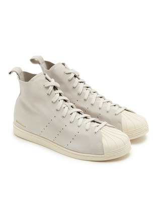 细节 - 点击放大 - ADIDAS - X WALES BONNER 男款 SUPERSTAR HI 高帮运动鞋
