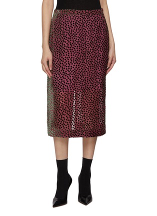首图 - 点击放大 - DRIES VAN NOTEN - Sokna Dotted Midi Skirt