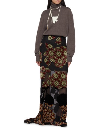 模特儿示范图 - 点击放大 - DRIES VAN NOTEN - Salvix Maxi Skirt