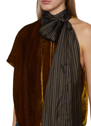  - DRIES VAN NOTEN - CRESTA 系带领非对称上衣