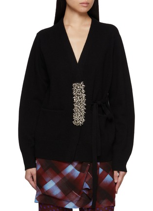 首图 - 点击放大 - DRIES VAN NOTEN - TIAH 仿钻饰羊绒针织开衫