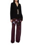 模特儿示范图 - 点击放大 - DRIES VAN NOTEN - TIAH 仿钻饰羊绒针织开衫