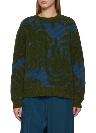 首图 - 点击放大 - DRIES VAN NOTEN - TELA 图案针织上衣
