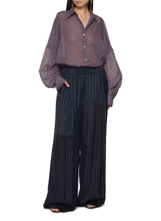 模特儿示范图 - 点击放大 - DRIES VAN NOTEN - 印花宽松衬衫