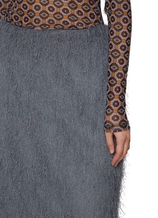  - DRIES VAN NOTEN - 绒毛中长半身裙