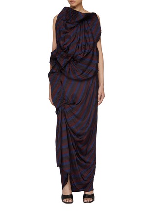 首图 - 点击放大 - DRIES VAN NOTEN - Dolla Draped Backless Maxi Dress