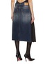 背面 - 点击放大 - BALENCIAGA - Hybrid Pleated Linen Cotton Midi Skirt